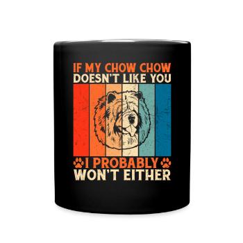 Chow Chow Gifts - Tasse einfarbig - Schwarz - Vorne