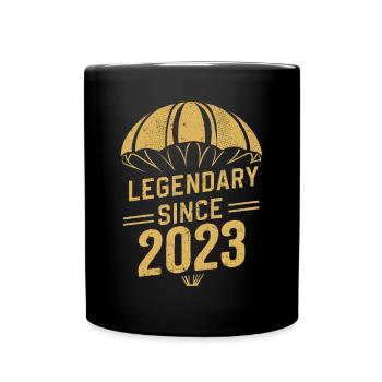 Legendary since 2023 - Skydiver Birthday Vintage - Full Colour Mug - black - Front