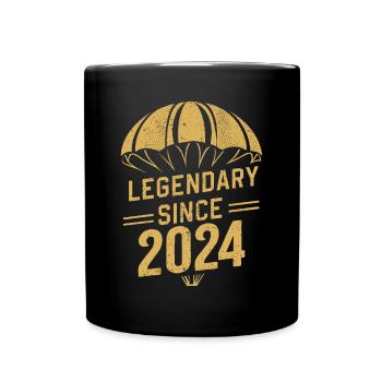 Légendaire depuis 2024 - Parachutiste Anniversaire Vintage - Mug uni - noir - Devant