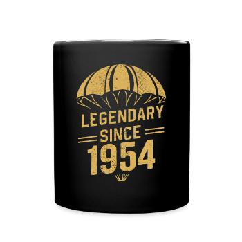 Legendary Since 1954 - Skydiver Birthday Vintage - Full Colour Mug - black - Front