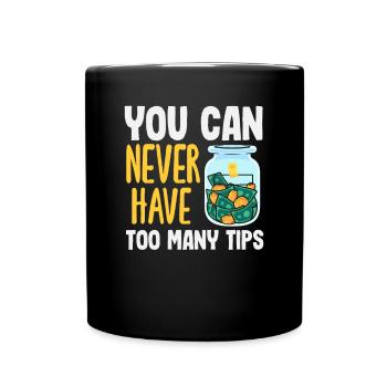 Lustiger Barkeeper Spruch Barkeeper Geschenk - Tasse einfarbig - Schwarz - Vorne