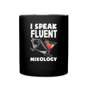 Lustiger Barkeeper Spruch Barkeeper Geschenk - Tasse einfarbig - Schwarz - Vorne
