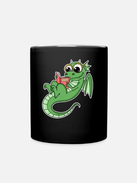 Dragon Books Lecture de livres - Mug uni - noir