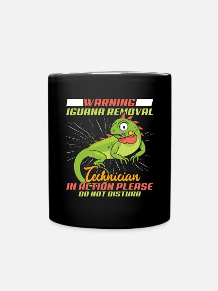 Iguana lustiger Spruch - Tasse einfarbig - Schwarz