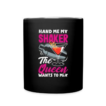 Lustiger Barkeeper Spruch Barkeeper Geschenk - Tasse einfarbig - Schwarz - Vorne