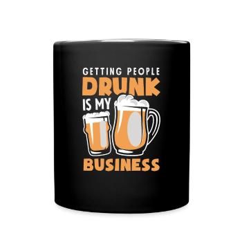 Funny Bartender Saying Bartender Gift - Full Colour Mug - black - Front
