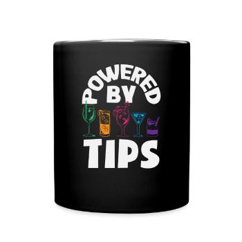 Lustiger Barkeeper Spruch Barkeeper Geschenk - Tasse einfarbig - Schwarz - Vorne
