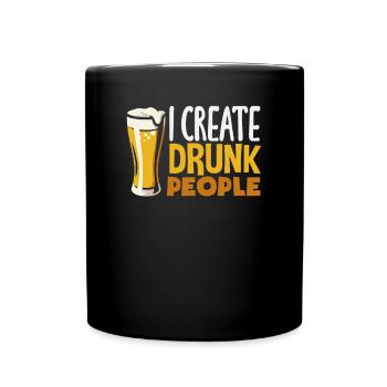 Lustiger Barkeeper Spruch Barkeeper Geschenk - Tasse einfarbig - Schwarz - Vorne