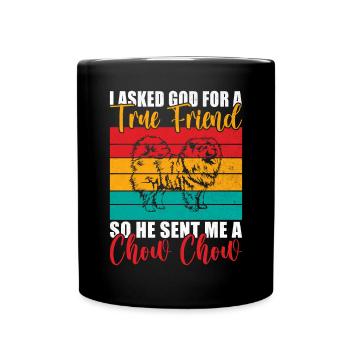 Chow Chow Gifts - Tasse einfarbig - Schwarz - Vorne
