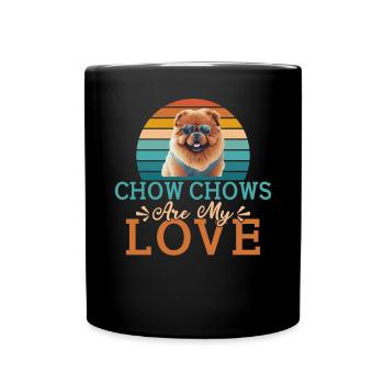 Chow Chow Gifts - Tasse einfarbig - Schwarz - Vorne