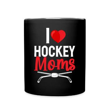 J’aime les mamans de hockey Joueurs de hockey Mamans - Mug uni - noir - Devant