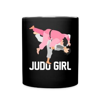 Judo Girl Martial Arts Girl - Full Colour Mug - black - Front