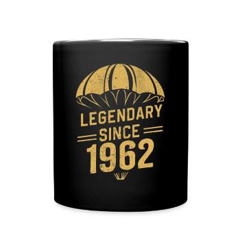 Légendaire depuis 1962 - Parachutiste Anniversaire Vintage - Mug uni - noir - Devant