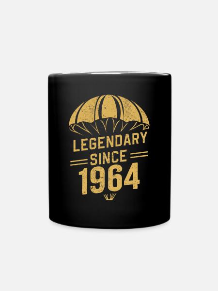 Légendaire depuis 1964 - Parachutiste Anniversaire Vintage - Mug uni - noir
