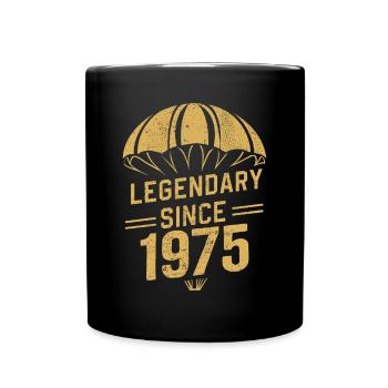Legendary Since 1975 - Skydiver Birthday Vintage - Full Colour Mug - black - Front