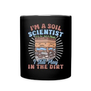 Soil Science, Naturalist - Full Colour Mug - black - Front