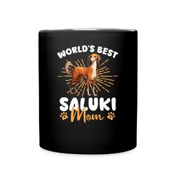 Lévrier persan Groovy Saluki Mom - Mug uni - noir - Devant