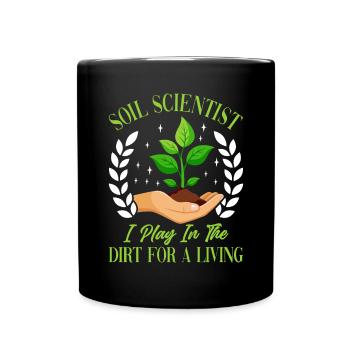 Soil Science, Naturalist - Full Colour Mug - black - Front