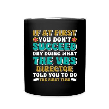 Vacation Bible School, VBS - Full Colour Mug - black - Front