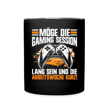 Jeux Gamer Gamer Lecteur vidéo Console PC Jeux - Mug uni - noir - Devant