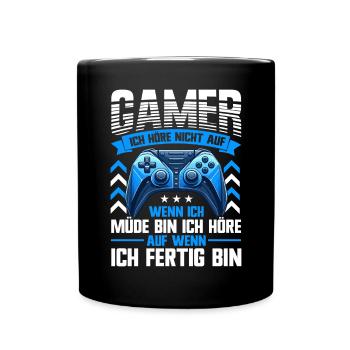 Jeux Gamer Gamer Lecteur vidéo Console PC Jeux - Mug uni - noir - Devant