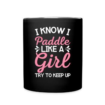Filles Kayak Kayak Paddle Lover Paddle - Mug uni - noir - Devant