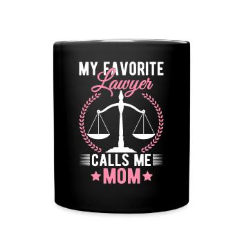 Mon avocate préférée m’appelle Mama Mama - Mug uni - noir - Devant