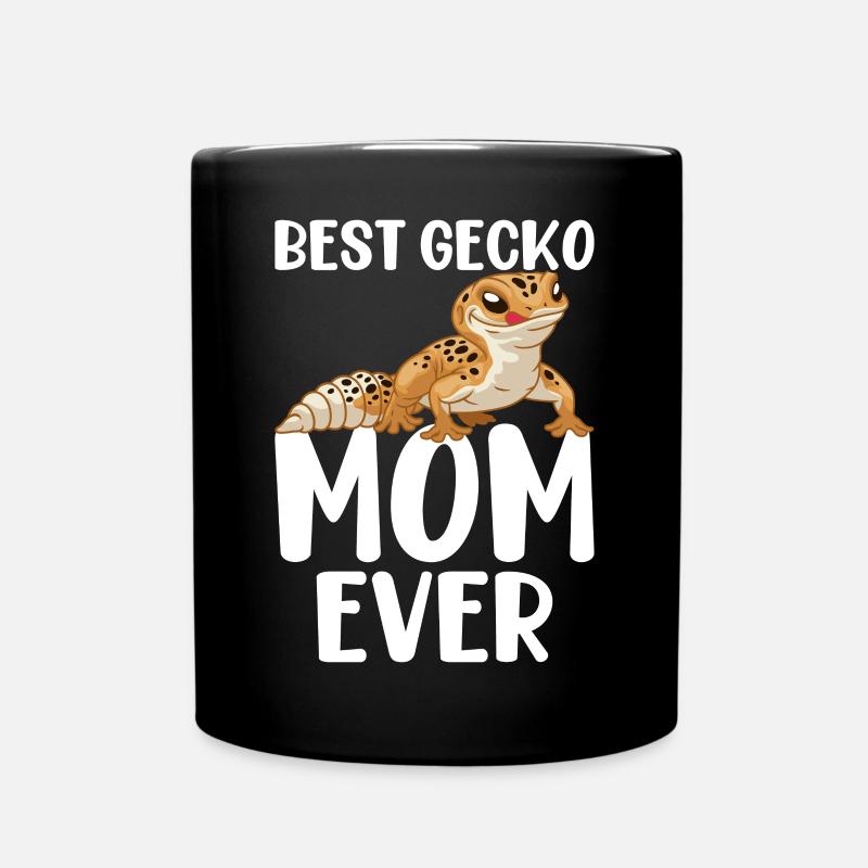 Beste Gecko-Mutter aller Zeiten Leopard-Eidechse - Tasse einfarbig - Schwarz