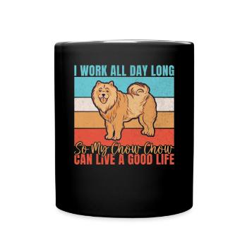 Chow Chow Gifts - Tasse einfarbig - Schwarz - Vorne