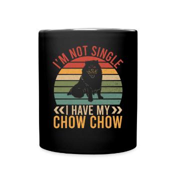 Chow Chow Gifts - Tasse einfarbig - Schwarz - Vorne