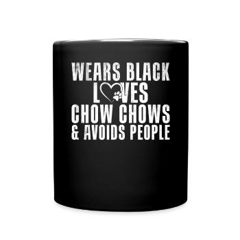 Chow Chow Gifts - Tasse einfarbig - Schwarz - Vorne