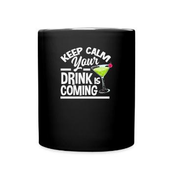 Lustiger Barkeeper Spruch Barkeeper Geschenk - Tasse einfarbig - Schwarz - Vorne