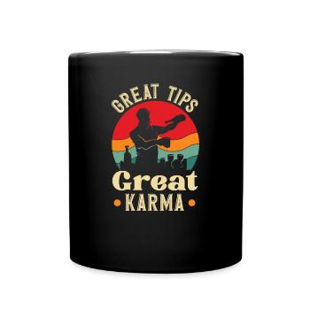 Funny Bartender Saying Bartender Gift - Full Colour Mug - black - Front