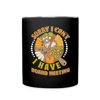 Funny Charcuterie Board - Full Colour Mug - black - Front