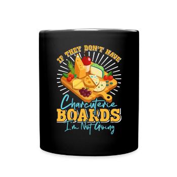 Funny Charcuterie Board - Full Colour Mug - black - Front