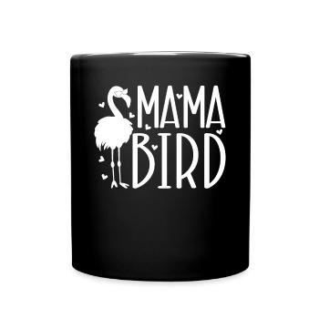 Flamant Maman Oiseau Flamant Maman - Mug uni - noir - Devant