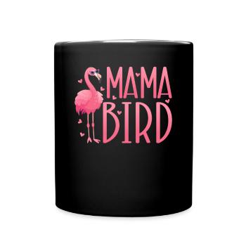 Flamingo Mama Bird Flamingo Mom Flamingo - Tasse einfarbig - Schwarz - Vorne