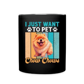 Chow Chow Gifts - Tasse einfarbig - Schwarz - Vorne