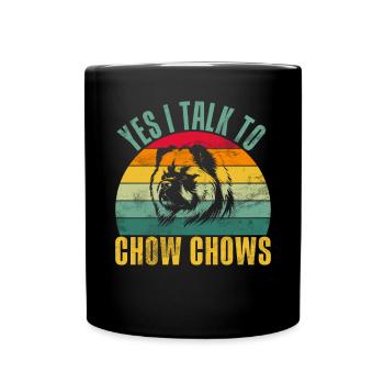 Chow Chow Gifts - Tasse einfarbig - Schwarz - Vorne