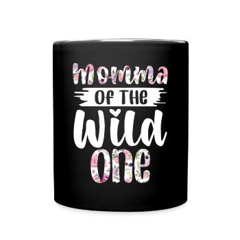Momma der wilden ein Arborist 1 Jahr alt - Tasse einfarbig - Schwarz - Vorne