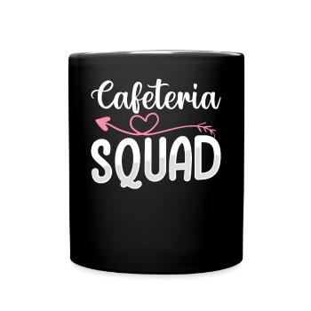 Cafeteria-Kader Mittagessen Dame - Tasse einfarbig - Schwarz - Vorne