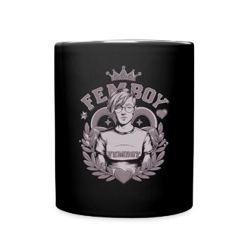 Femboy LGBTQIA+ Pride Queer Genderfluis Androgyne - Mug uni - noir - Devant