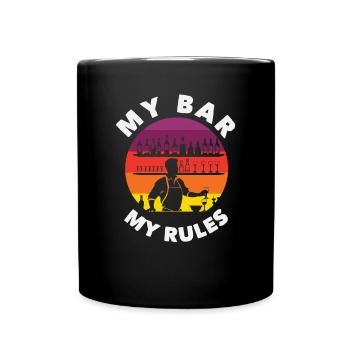 Funny Bartender Saying Bartender Gift - Full Colour Mug - black - Front