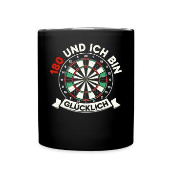 Fléchettes Jeu de fléchettes Jeu de fléchettes Jeu de fléchettes - Mug uni - noir - Devant