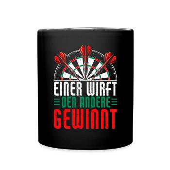 Fléchettes Jeu de fléchettes Jeu de fléchettes Jeu de fléchettes - Mug uni - noir - Devant