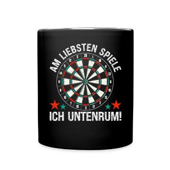 Fléchettes Jeu de fléchettes Jeu de fléchettes Jeu de fléchettes - Mug uni - noir - Devant