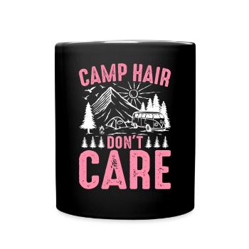 Rv Camping Camper Camping Filles Camp Hair Don’t - Mug uni - noir - Devant