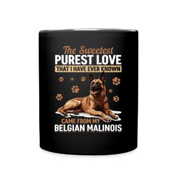 Belgian Malinois Lover Dog Owner - Full Colour Mug - black - Front