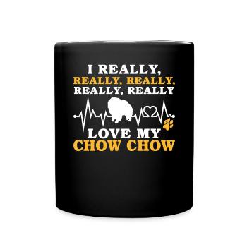 Chow Chow Gifts - Tasse einfarbig - Schwarz - Vorne
