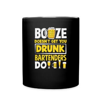 Lustiger Barkeeper Spruch Barkeeper Geschenk - Tasse einfarbig - Schwarz - Vorne
